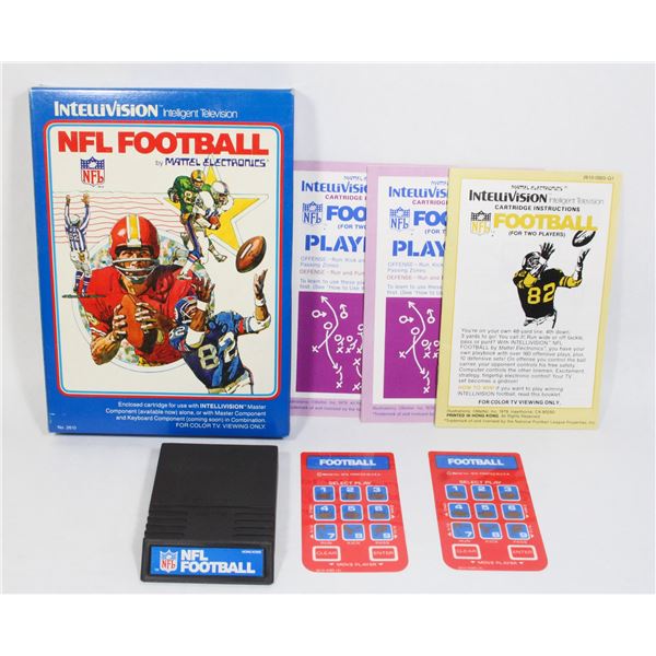 #225 Intellivision Game NFL Football CIB