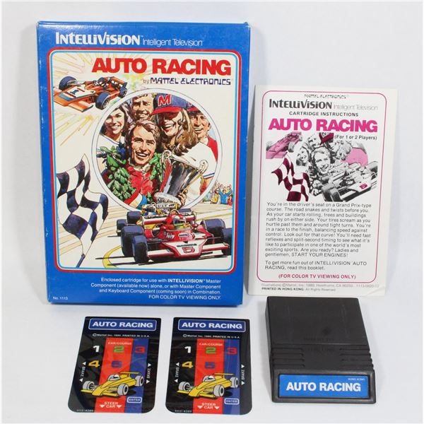 #227 Intellivision Game Auto Racing CIB