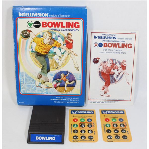 #230 Intellivision Game Bowling CIB