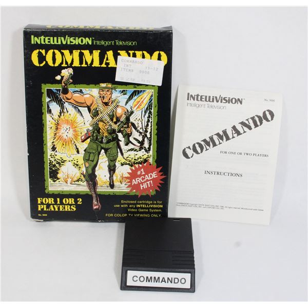 #241 Intellivision Game Commando CIB