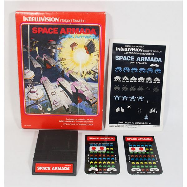 #243 Intellivision Game Space Armada CIB