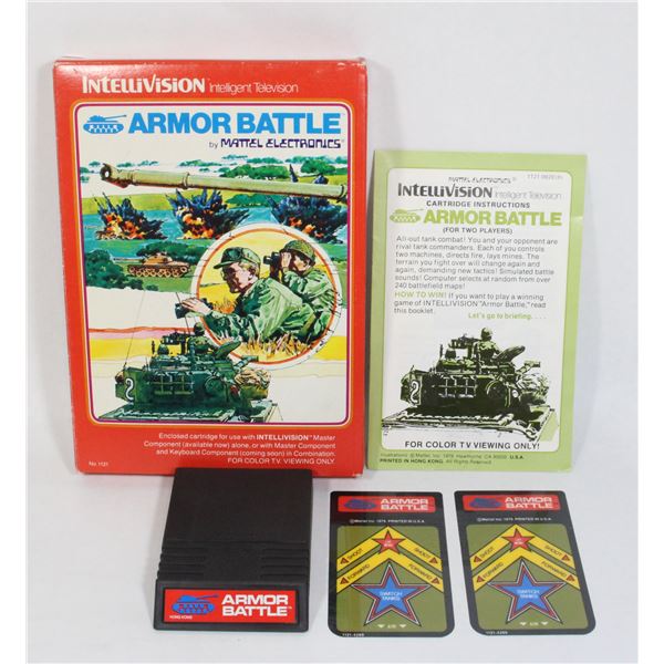 #247 Intellivision Game Armor Battle CIB