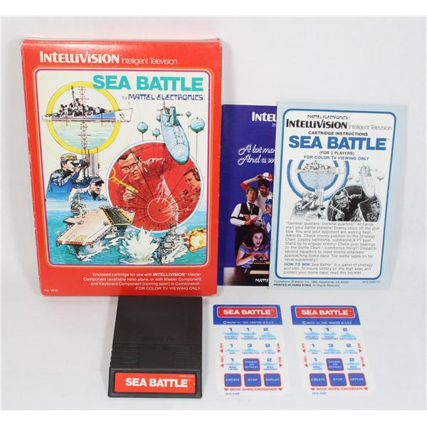 #251 Intellivision Game Sea Battle CIB