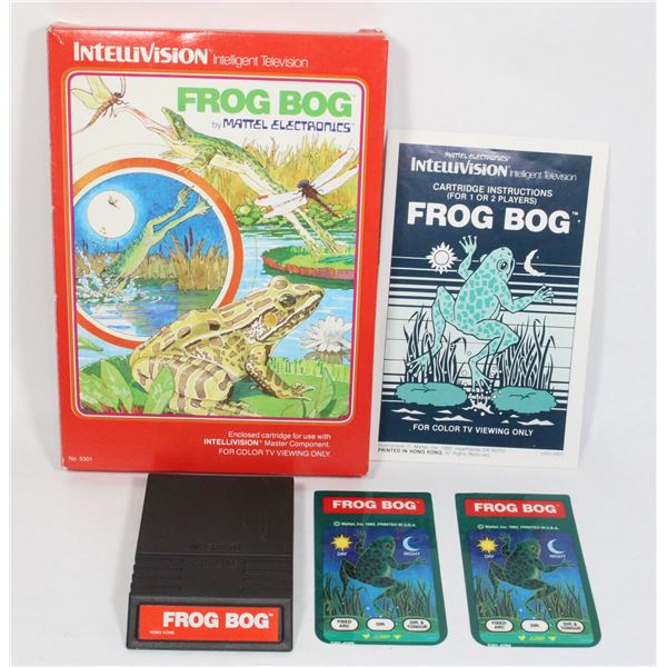 #254 Intellivision Game Frog Bog CIB