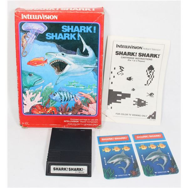 #255 Intellivision Game Shark! Shark! CIB