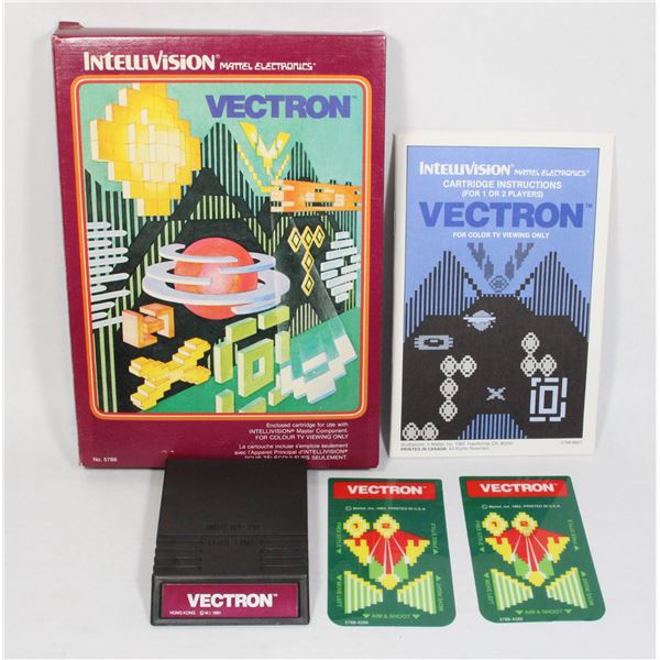#257 Intellivision Game Vectron CIB