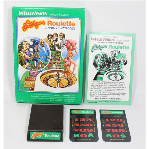 #266 Intellivision Las Vegas Roulette  CIB