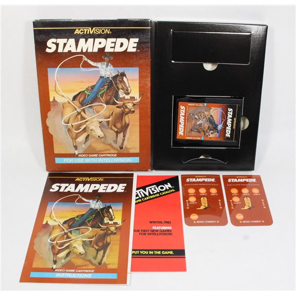#271 Intellivision Game Stampede CIB