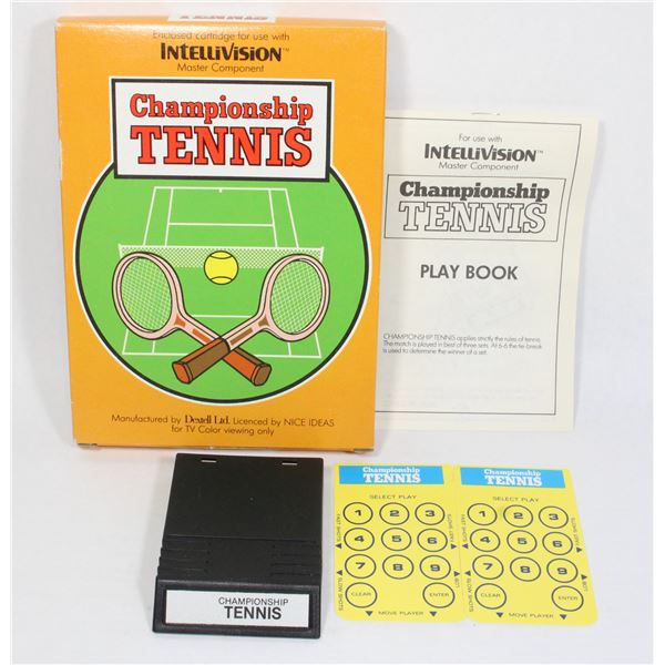 #273 Intellivision Championship Tennis CIB