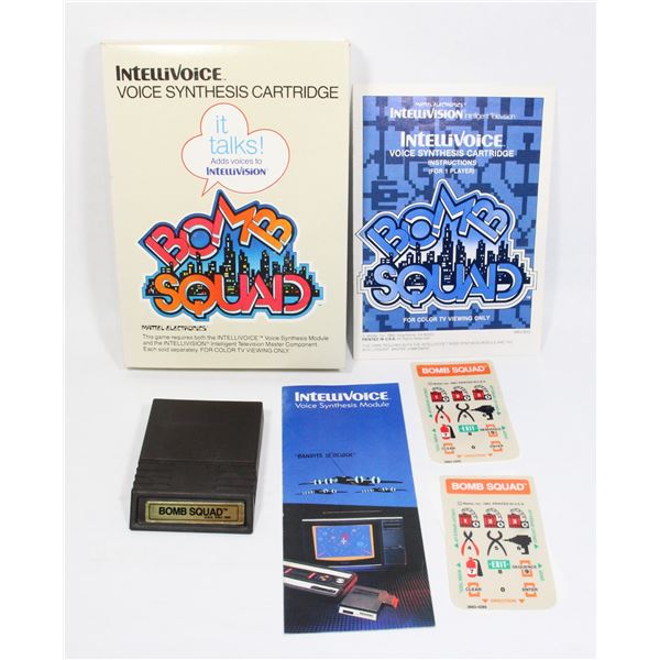 #284 Intellivision Game Bomb Squad CIB