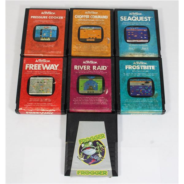 #288  Lot of 7 Atari 2600 Games inc Frogger