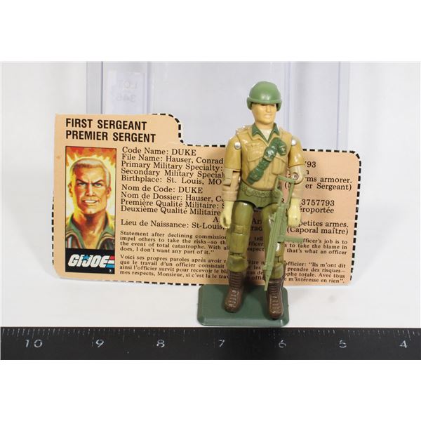 #346 1983 Hasbro G.I. Joe ARAH Duke w/ Filecard