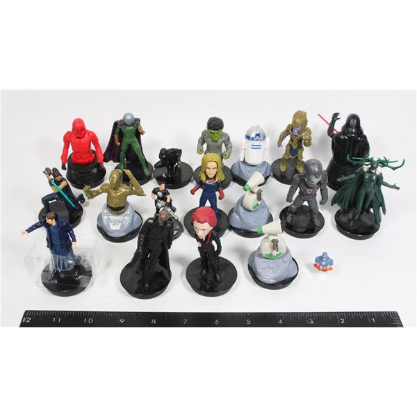 #363 Large Lot Snapco Cup Movie Figures inc R2-D2
