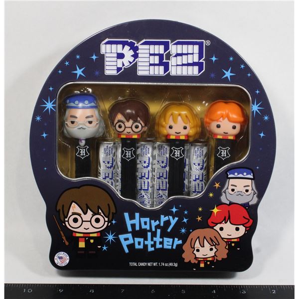 #369 Pez Harry Potter Metal Tin with 4 Pez