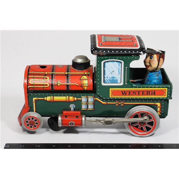 #379 Made in Japan 1960's Modern Toys Tin Train