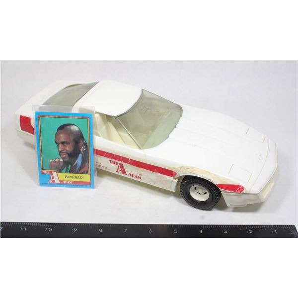 #386 1983 The A-Team White Corvette Vehicle Toy