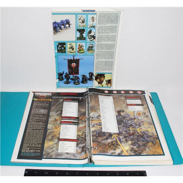 #402 1987 Warhammer 40,000 Rogue Trader Binder