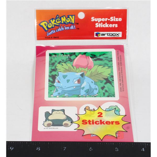 #414 Sealed Artbox Pokémon Stickers 1999 Insert