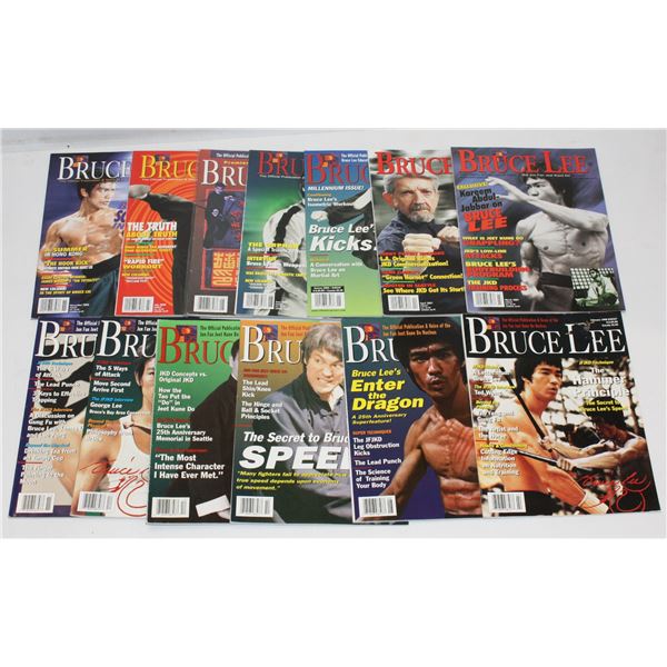 #424 Lot of 13 Bruce Lee Magazines 1990's-2000's