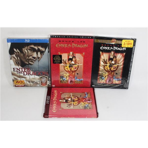 #430 Sealed Enter The Dragon Blue Ray DVD HDDVD