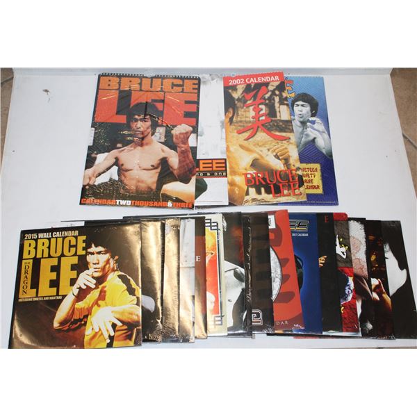 #438 Sealed Lot of 21 Bruce Lee Calenders Various