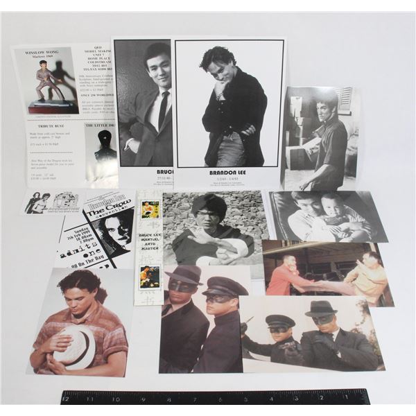 #600 Bruce & Brandon Lee Association Document Lot