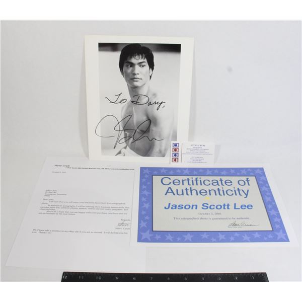 #610 Signed Jason Scott Lee Photo with COA