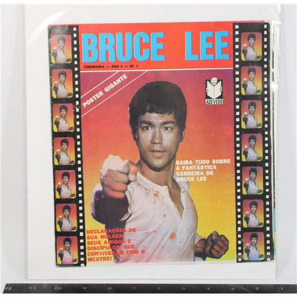#633 Portuguese Bruce Lee Poster Magazine Vintage
