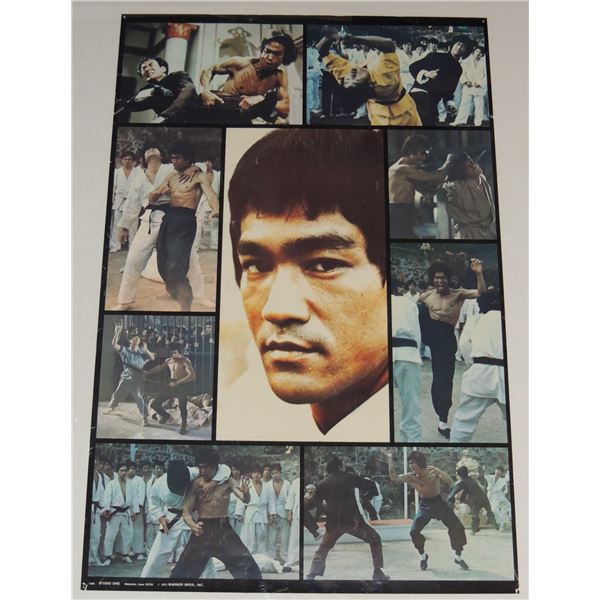 #649 Bruce Lee 1973 Warner Brothers Poster