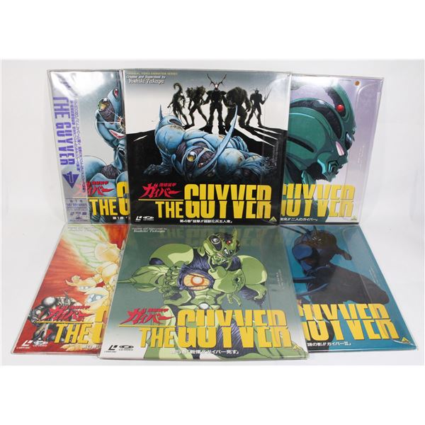 #670 Japanese Laserdisc Set The Guyver Anime 1-6