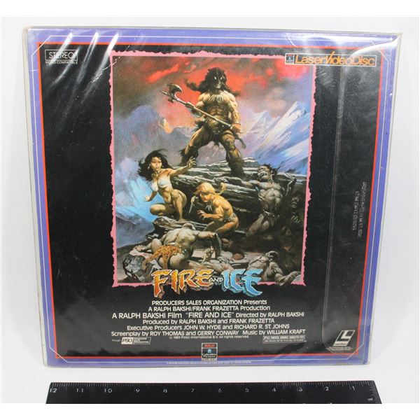 #686 Laserdisc Movie Fire and Ice Animation 1983