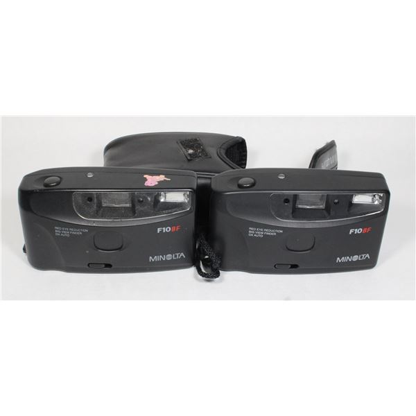 #716 Lot Minolta F10 VF 35MM Film Cameras