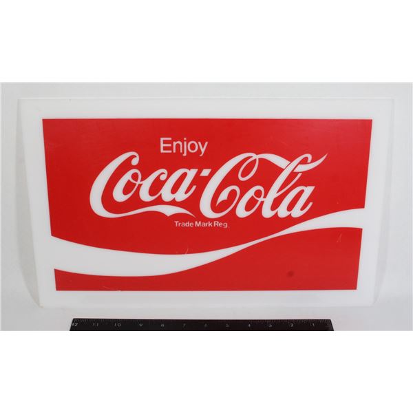 #733 Vintage Coca-Cola Acryllic Sign 16x10 Inches