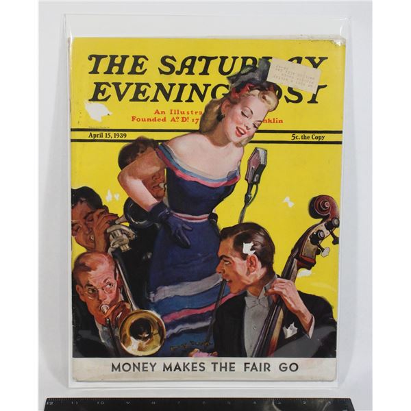 #751 Saturday Evening Post Magazine April 1939