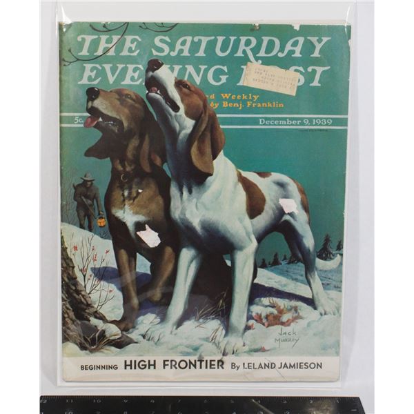 #754 Saturday Evening Post Magazine Dec 1939