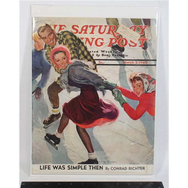 #755 Saturday Evening Post Magazine March 1940