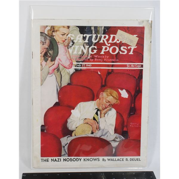 #757 Saturday Evening Post Magazine July 1940