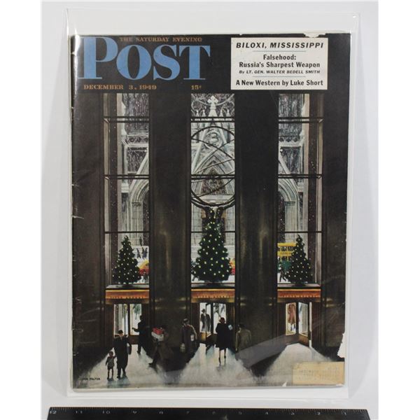 #762 Saturday Evening Post Magazine Dec 1949