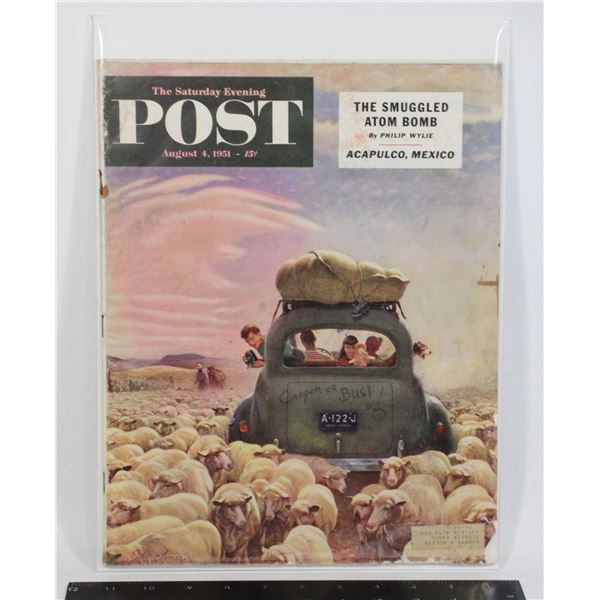 #764 Saturday Evening Post Magazine August 1951