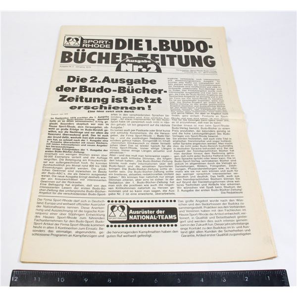 #777 German Kung-Fu Newspaper January 1979