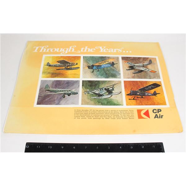 #781 Canada Pacific Air Plane Print Set of 6