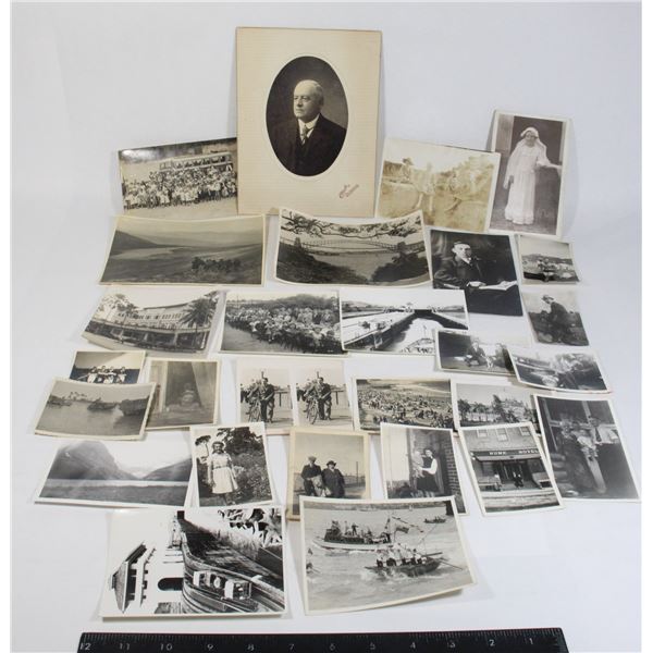 #833 Lot of 28 Antique / Vintage B&W Photographs