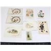 Image 1 : #834 Lot of 7 Antique  Cards & 1 Cigarette Card