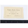Image 1 : #835  Masonic Hall Rugby Banks Dance Card 1922