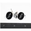 Image 1 : #852 Men's Tie Clip Cufflinks Monogrammed Set