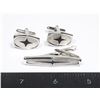 Image 1 : #853 Vintage Men's Tie Clip and Cufflink Set