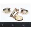 Image 1 : #856 Vintage Men's Tie Clip and Cufflink Set