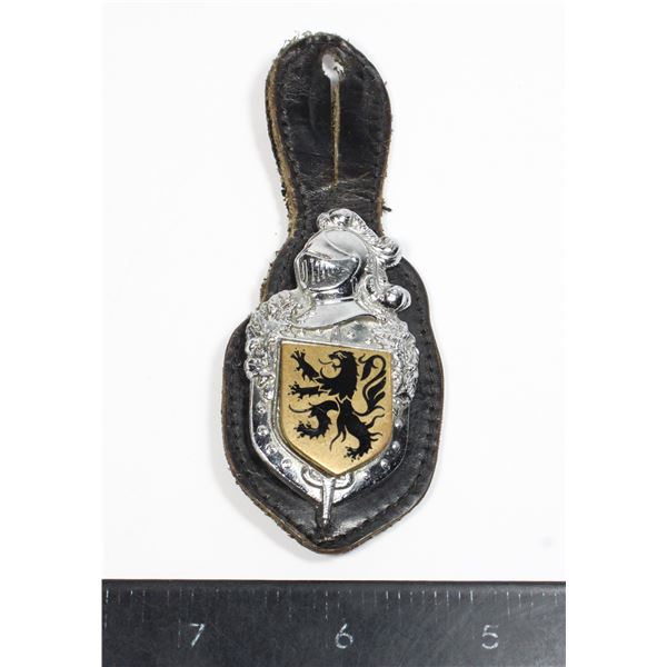 #862 Vintage Key Chain Knight Royal Shield Design