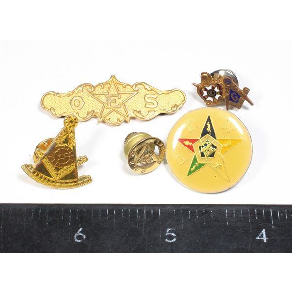 #867 Lot of Freemason Masonic Pins