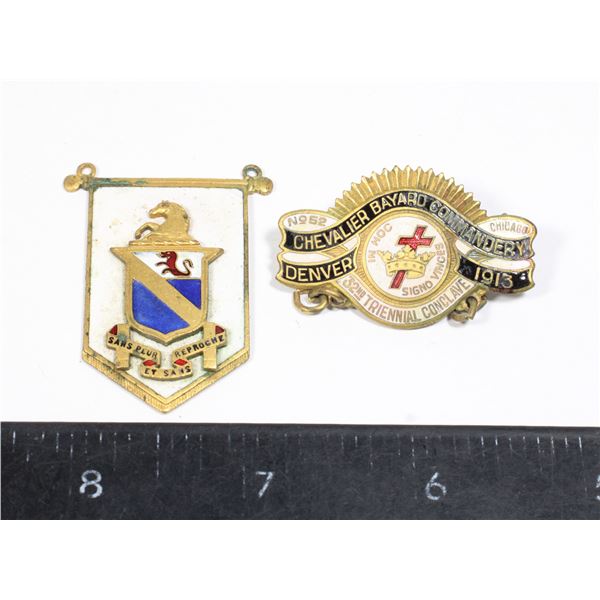 #870 Antique 1913 Chevalier Bayard Commandery